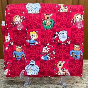 RARE 42”x62” “Rudolph the Ted-Nosed Reindeer” Cotton Blend Fabric by Cranston